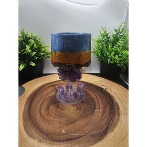 Jewelry Cup made of resin and amethyst from Brazil